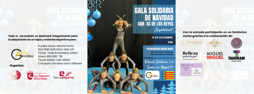 Llega nuestra Gala de Navidad más solidaria. Sanse con Alfafar !!